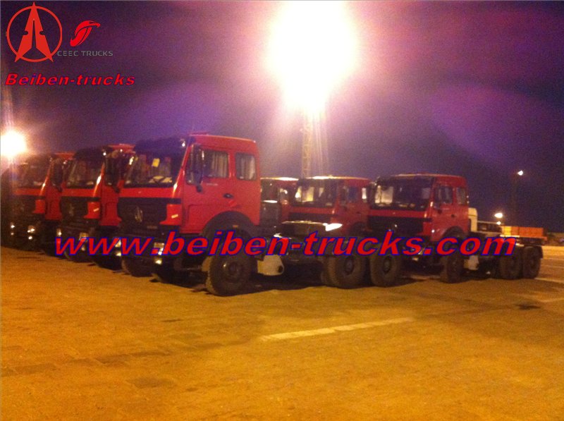 Pedido de cliente de Nigeria: 30 unidades de camiones tractores Beiben