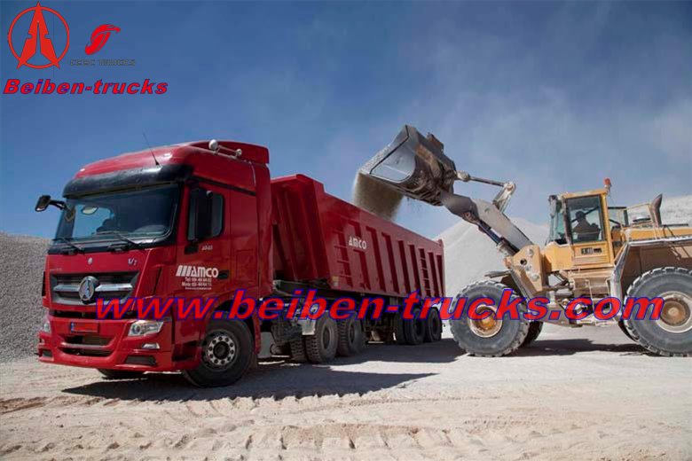 Cliente del Líbano pide camiones tractores y semirremolque volquete beiben V3