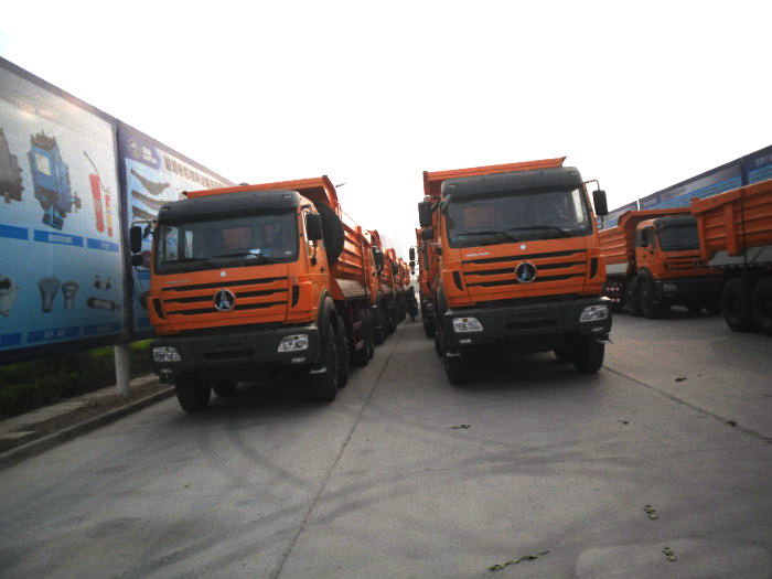 Los camiones volquete beiben de 12 ruedas se exportan al país de mogolia.