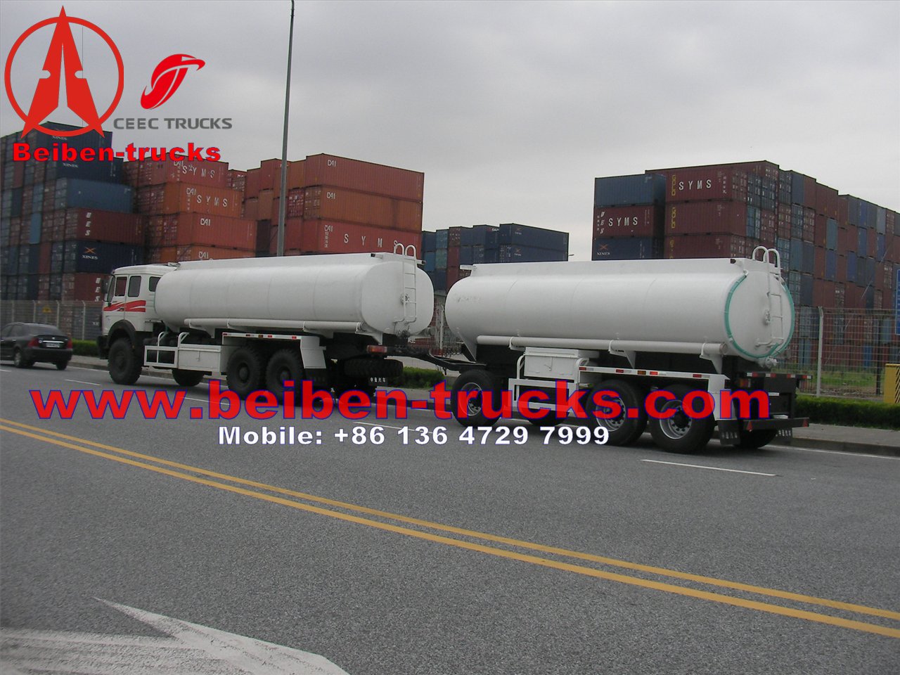 Fabricante de camiones cisterna de combustible con tracción total Beiben