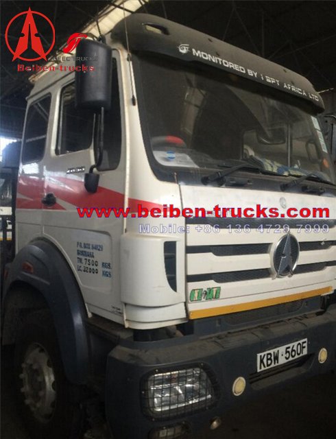 Camión tractor beiben con volante a la derecha 2538 para clientes de Kenia
