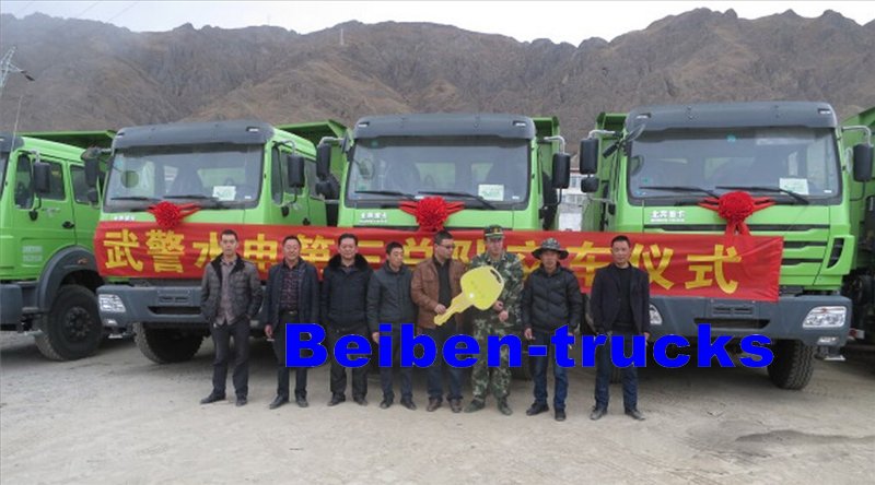 Camión Beiben para rescate tras terremoto en Nepal