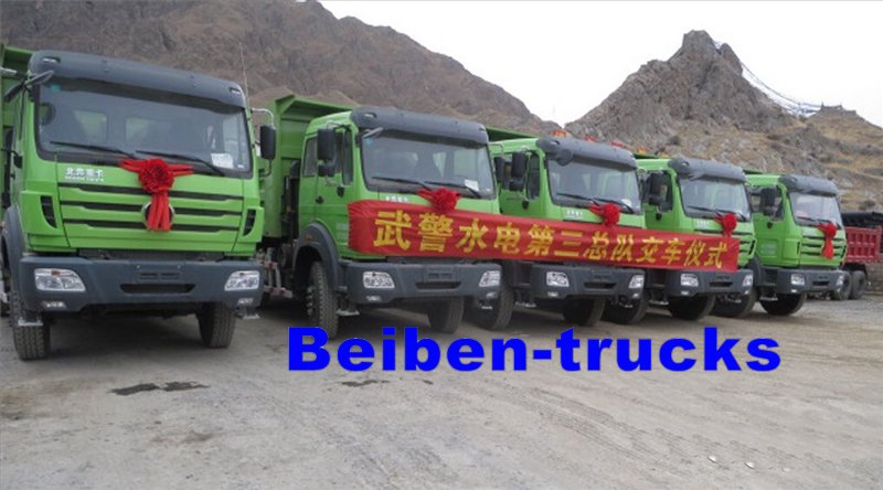 Camión Beiben para rescate tras terremoto en Nepal