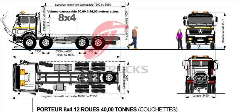 Proveedor de camiones tractores Beiben V3