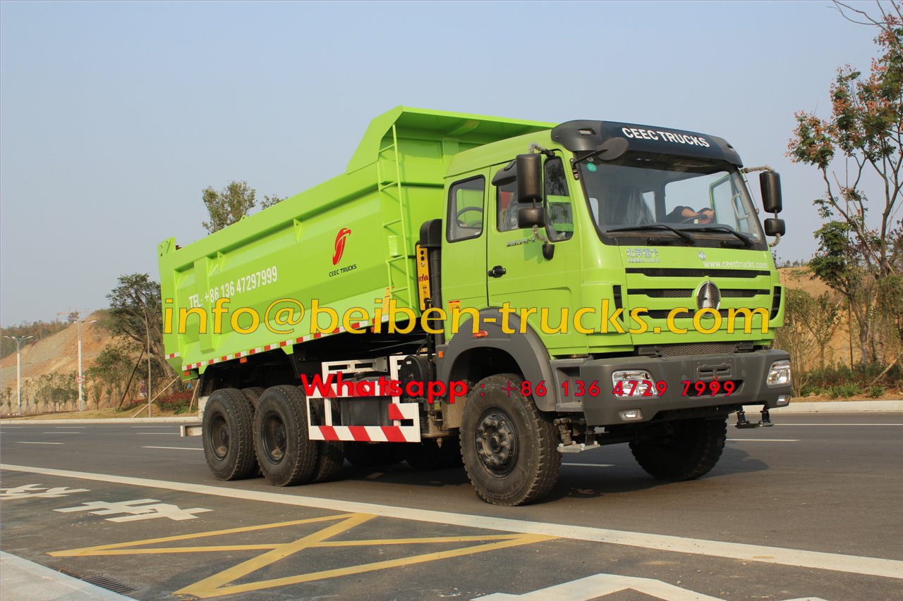 Popular en África, camión pesado de fábrica, camión volquete 6x4