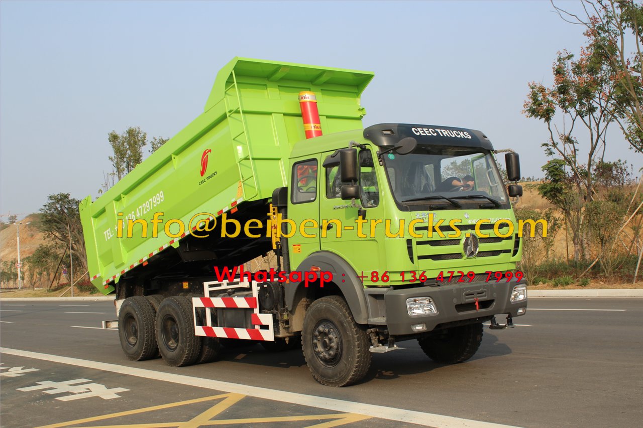 Popular en África, camión pesado de fábrica, camión volquete 6x4