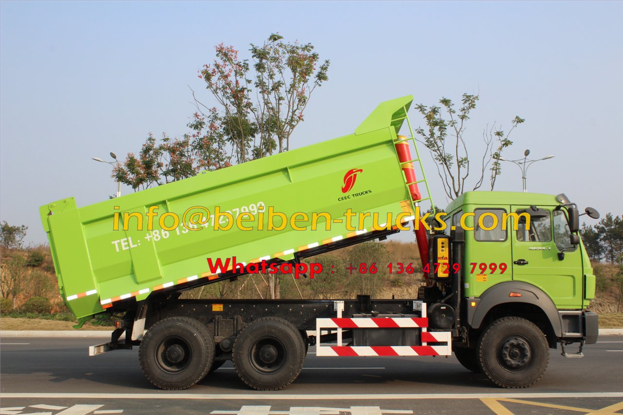 Popular en África, camión volquete resistente de fábrica, camión volquete 6x4, camión volquete beiben