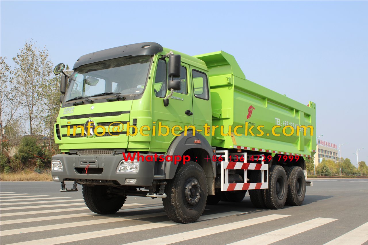 Fabricante chino, 10 ruedas, camión volquete de arena de 20 toneladas, camión volquete Beiben