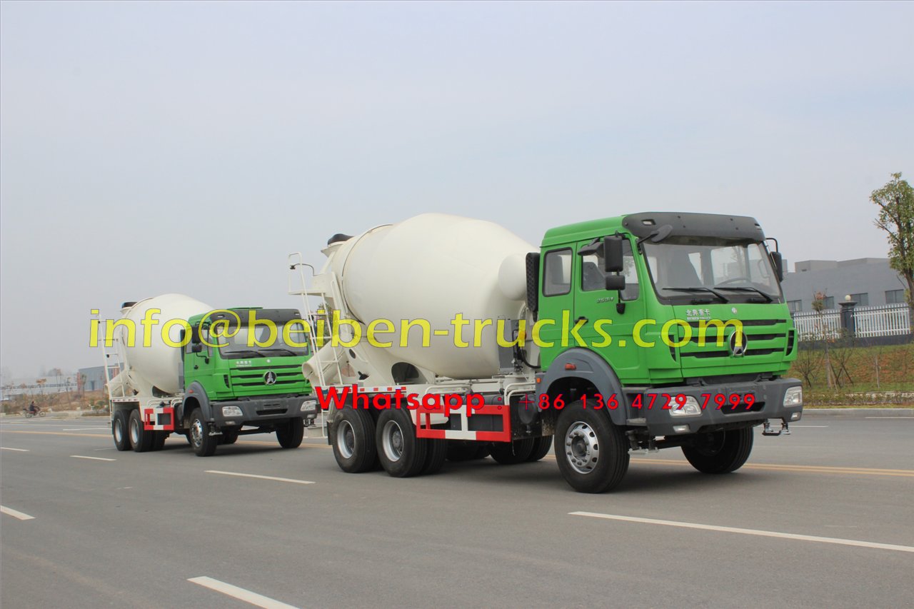 Camión mezclador Beiben 6x4 de buena calidad, 8 metros cúbicos, venta en Mongolia