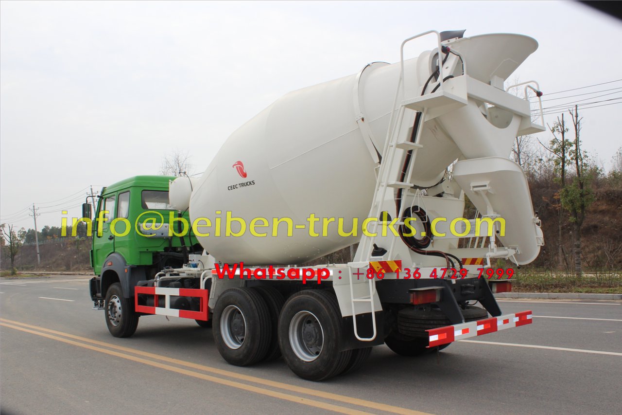 Camión mezclador Beiben 6x4 de buena calidad, 8 metros cúbicos, venta en Mongolia