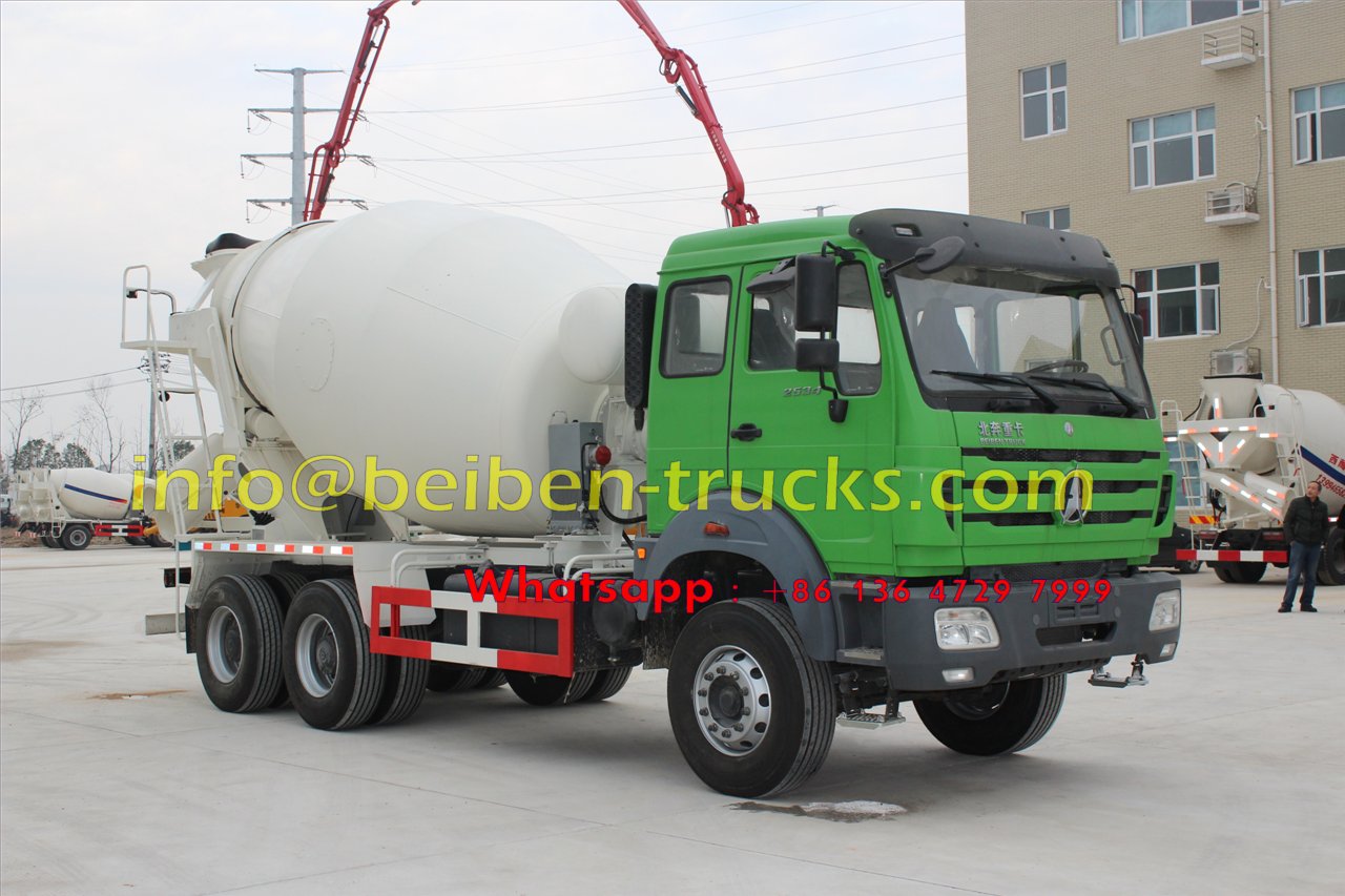 Camión mezclador de cemento nuevo autocargable North Benz 6x4