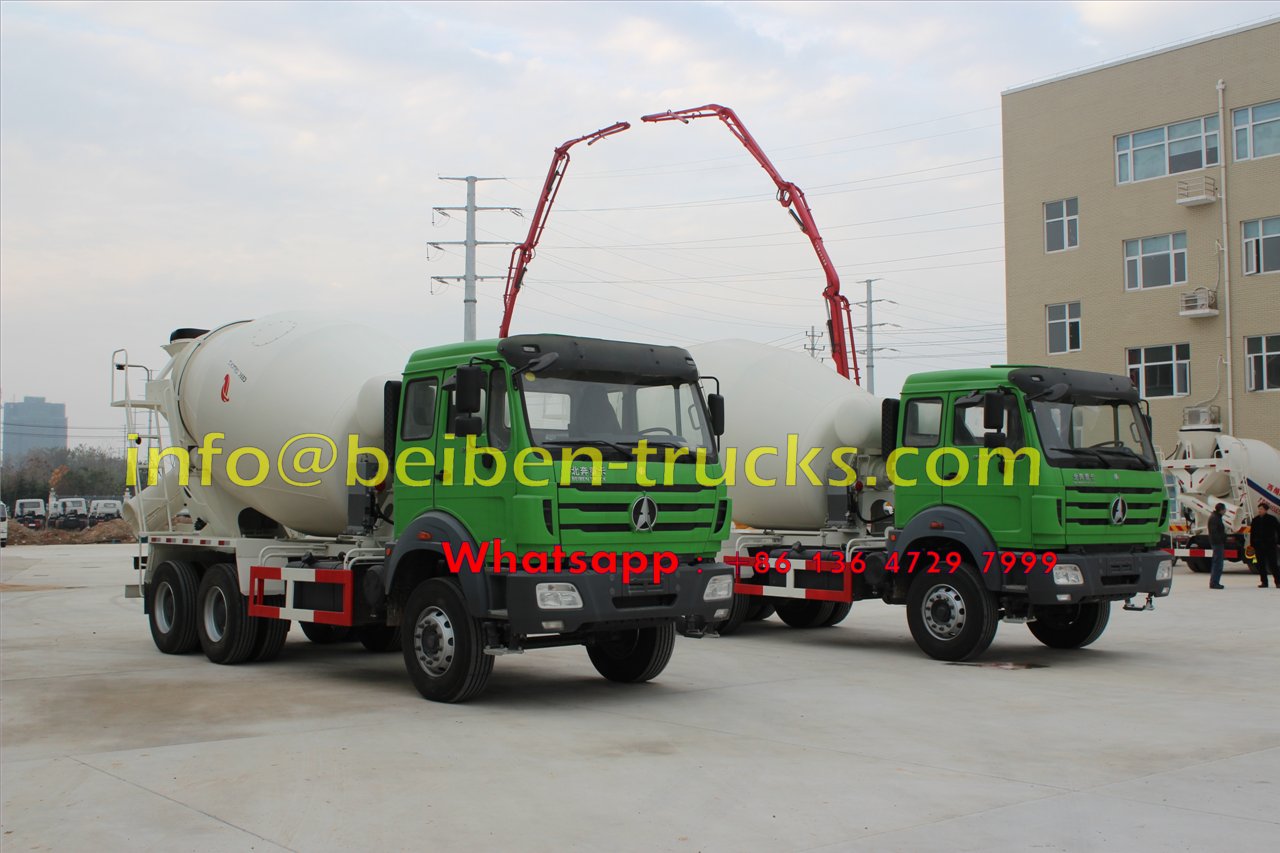 Camión hormigonera Beiben de 8 metros cúbicos de la famosa marca China
