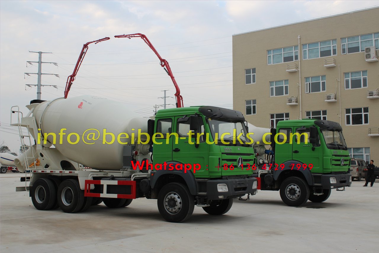 Camión hormigonera Beiben de 8 metros cúbicos de la famosa marca China