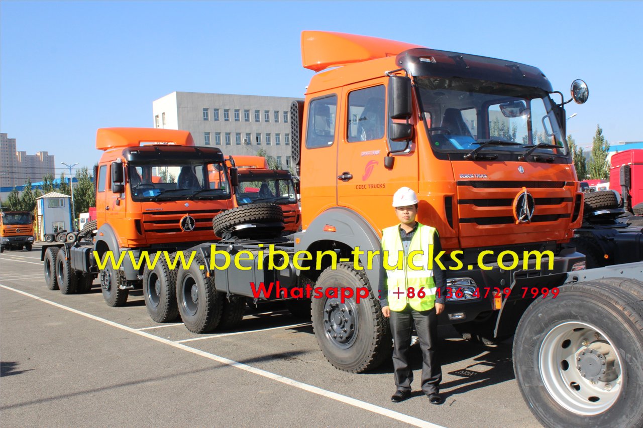 Proveedor de camiones tractores beiben RHD de Tanzania