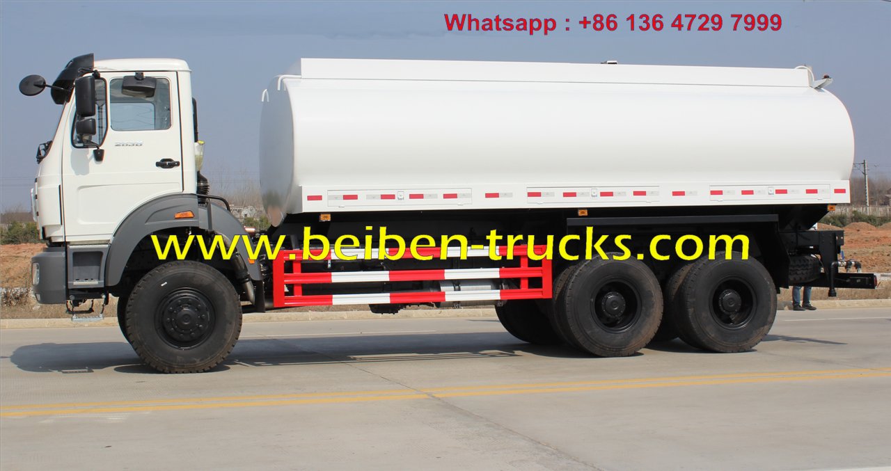 camión cisterna de agua del norte de Benz Beiben 6x4 20m3/20cbm