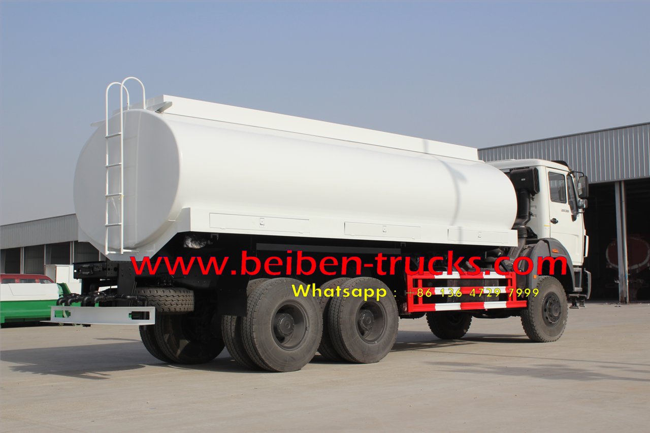 Camión cisterna de aspersión de agua diésel Beiben 6x4 de 5000 galones