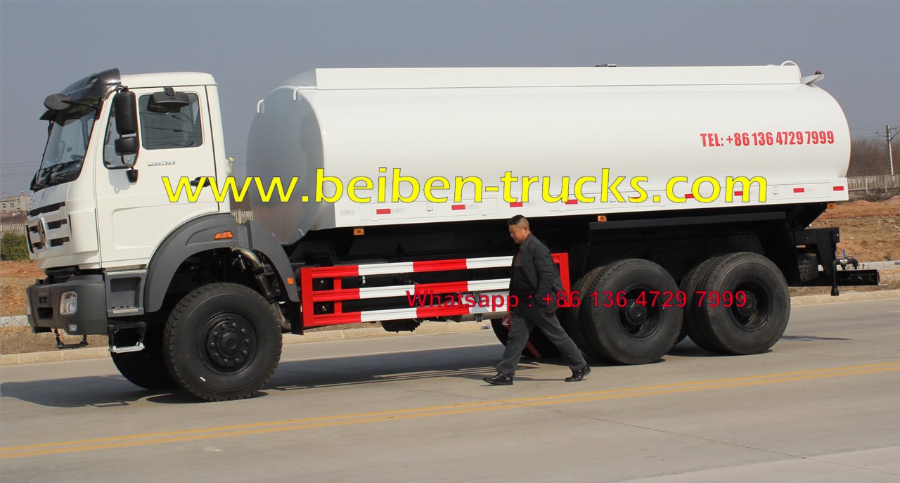 Camión cisterna de agua Beiben Off Road 6*6 Water Bowser Truck 20Cbm