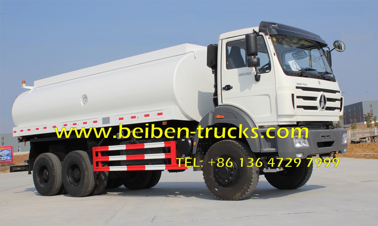 Camión cisterna de agua Beiben NG80B 6x4 de 5000 galones