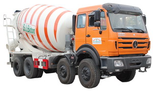 Camión mezclador de cemento beiben 3134