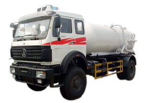 camión aspirador de aguas residuales beiben