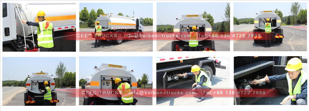 inspección de camiones de combustible beiben