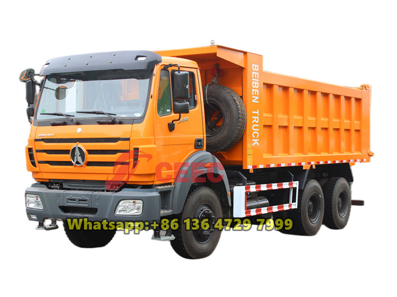 Beiben 10 wheeler heavy duty tipper truck