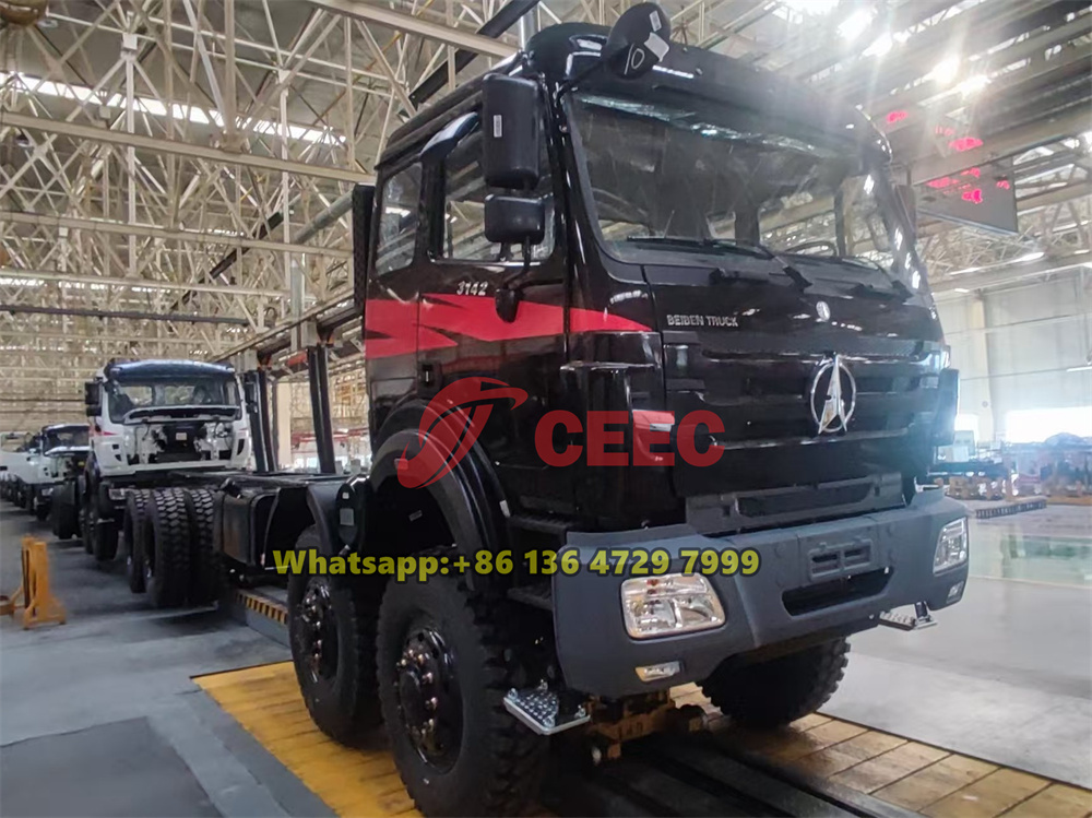 beiben 8x8 drive off road truck