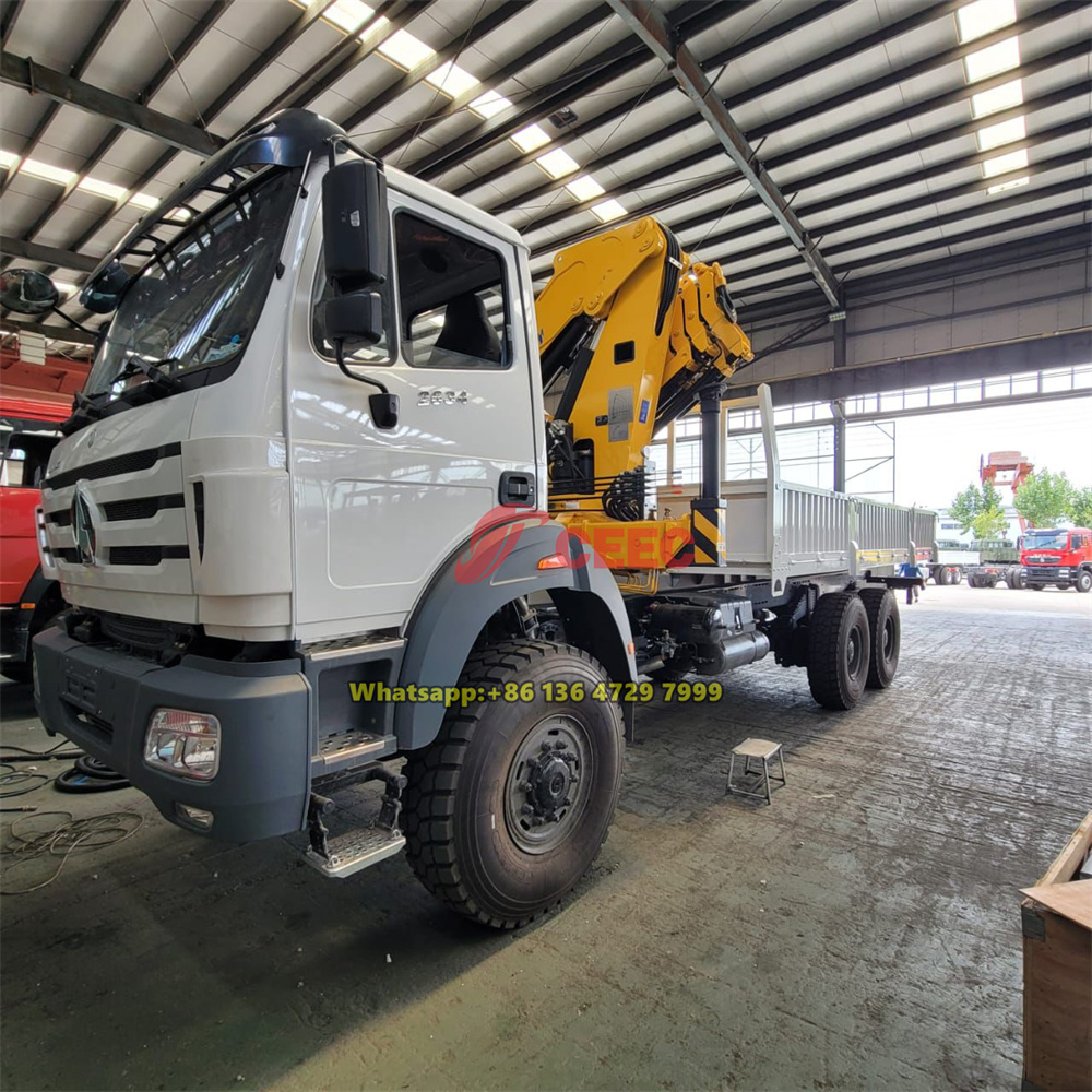 Beiben 6×6 truck with crane