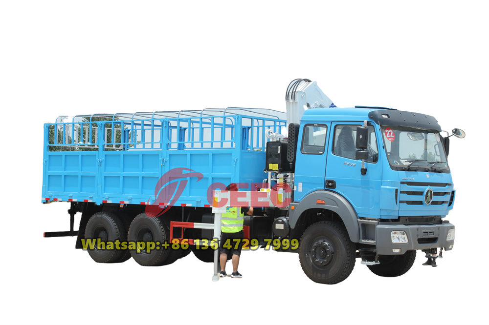 beiben 2638 truck mounted crane
