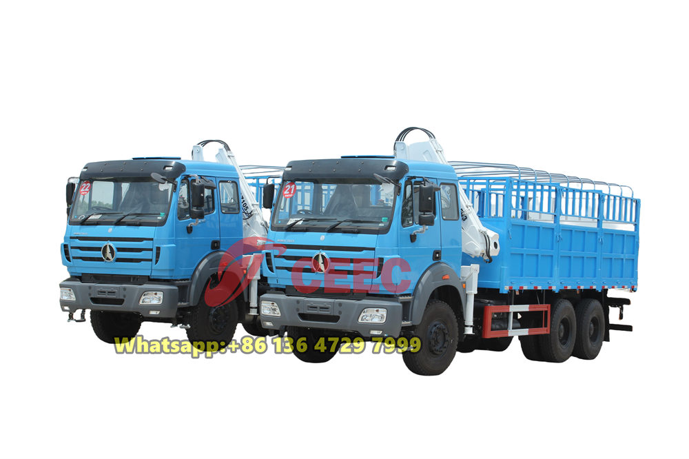 beiben 2638 truck mounted crane