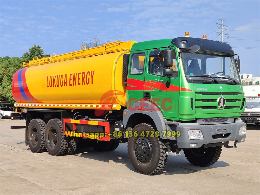 Beiben 6x6 drive fuel tanker