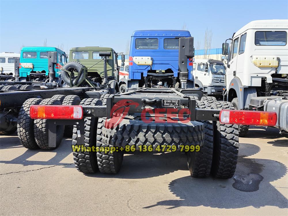 beiben 6x6 off road truck chassis