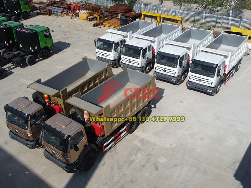Beiben 6×6 heavy duty tipper trucks