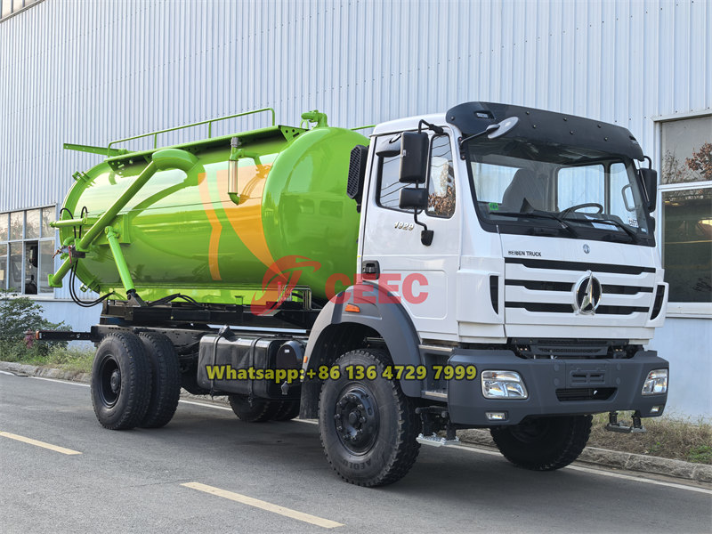 Beiben 4×2 septic tank truck for sale