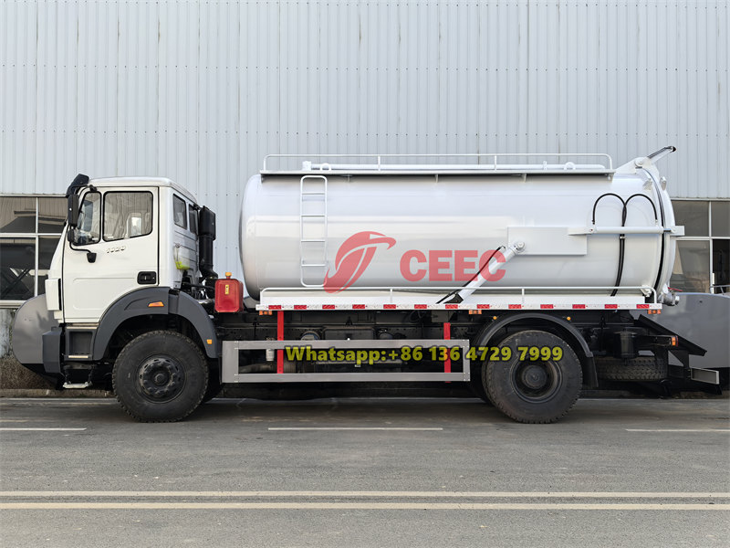 Beiben 6 wheeler vacuum suction truck for sale