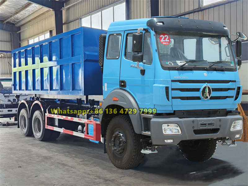 Beiben 6×6 20 ton hook loader truck