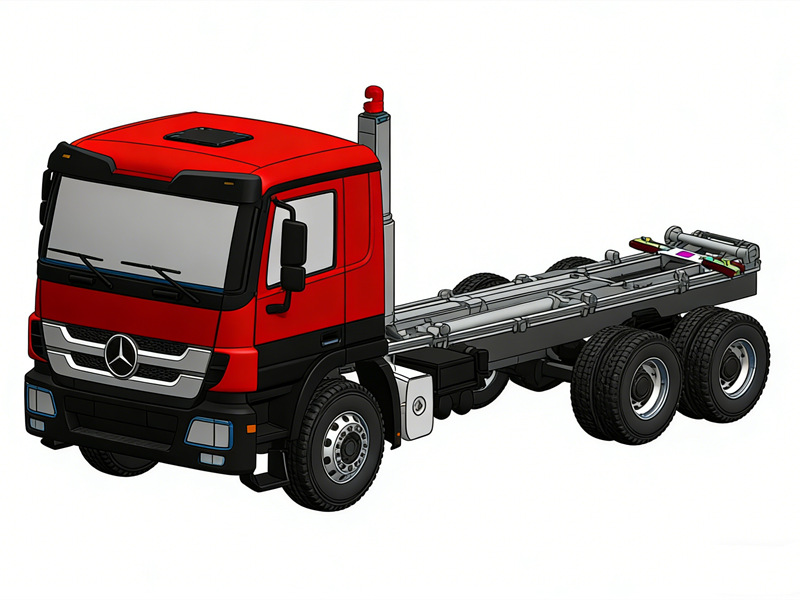 Beiben 6x4 hook loader drawing