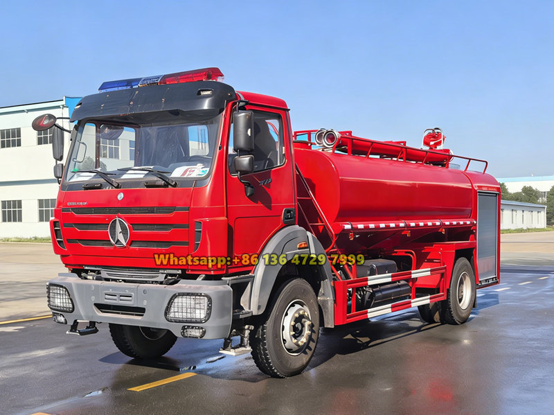 Beiben 4×2 water tender fire truck