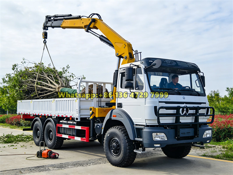 Beiben truck mounted crane applications