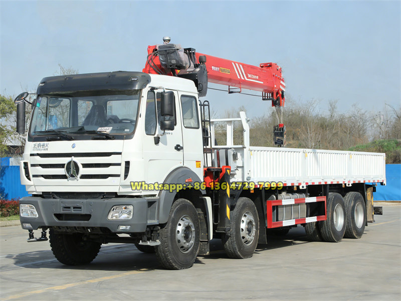 Beiben12-wheeler 10-ton crane truck