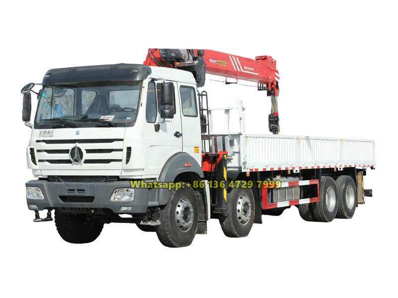 beiben 8x4 telescopic boom truck