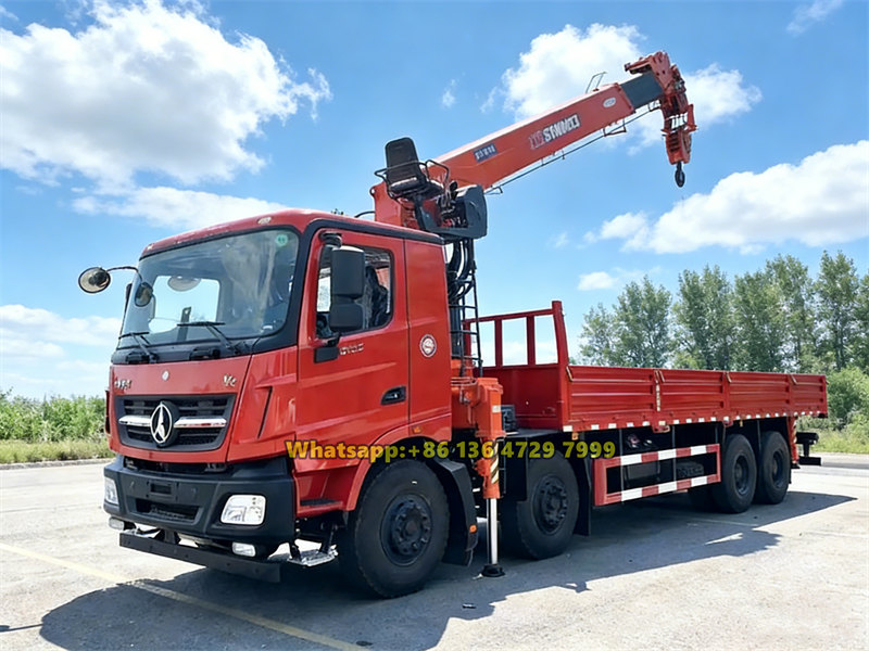 Beiben12-wheeler lorry mounted crane