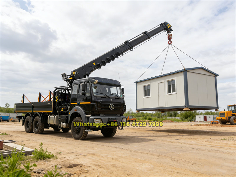 Beiben 6×6 stiff boom crane truck