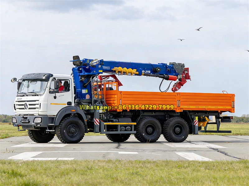 Beiben 6×6 off-road boom crane truck