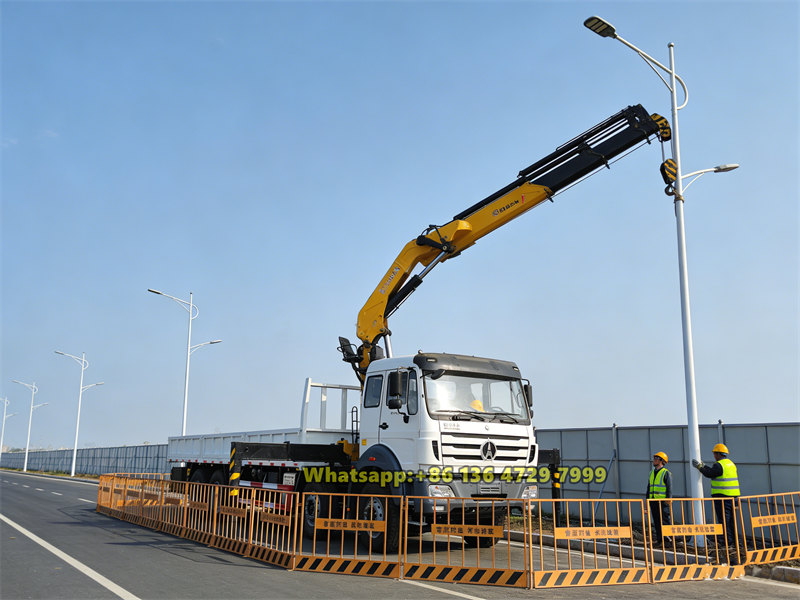 Beiben truck mounted crane applications