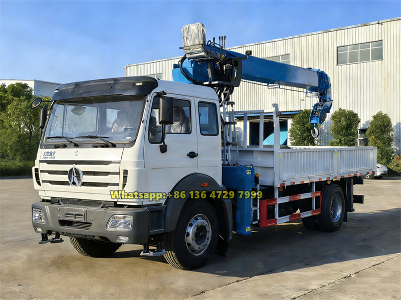 Beiben 4×2 heavy duty boom crane truck