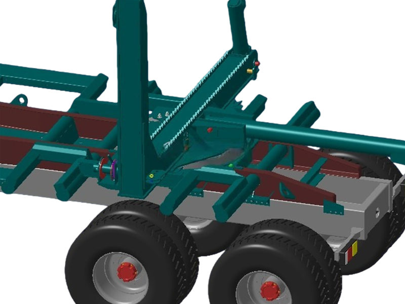 Beiben logging truck drawing