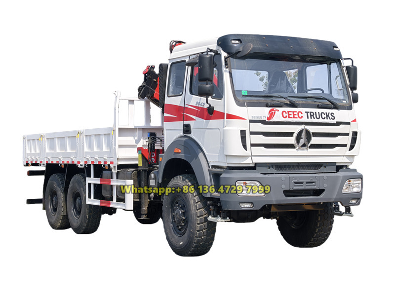 Beiben 6×6 4-ton knuckle boom truck