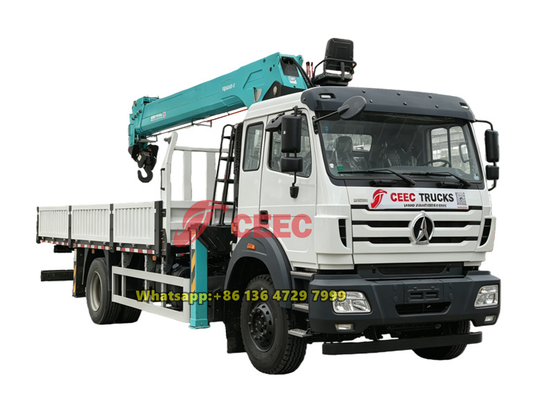 Beiben 4×2 8-ton telescopic boom crane truck