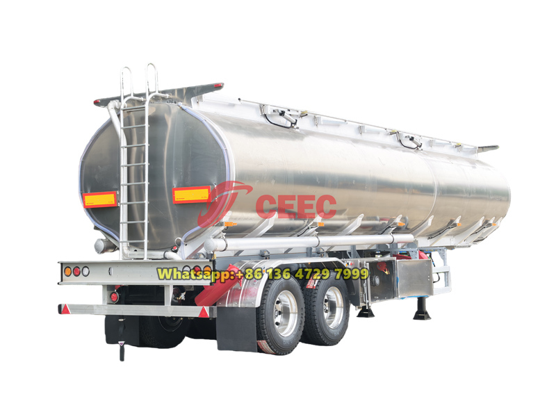 36CBM aluminum alloy diesel tanker trailer